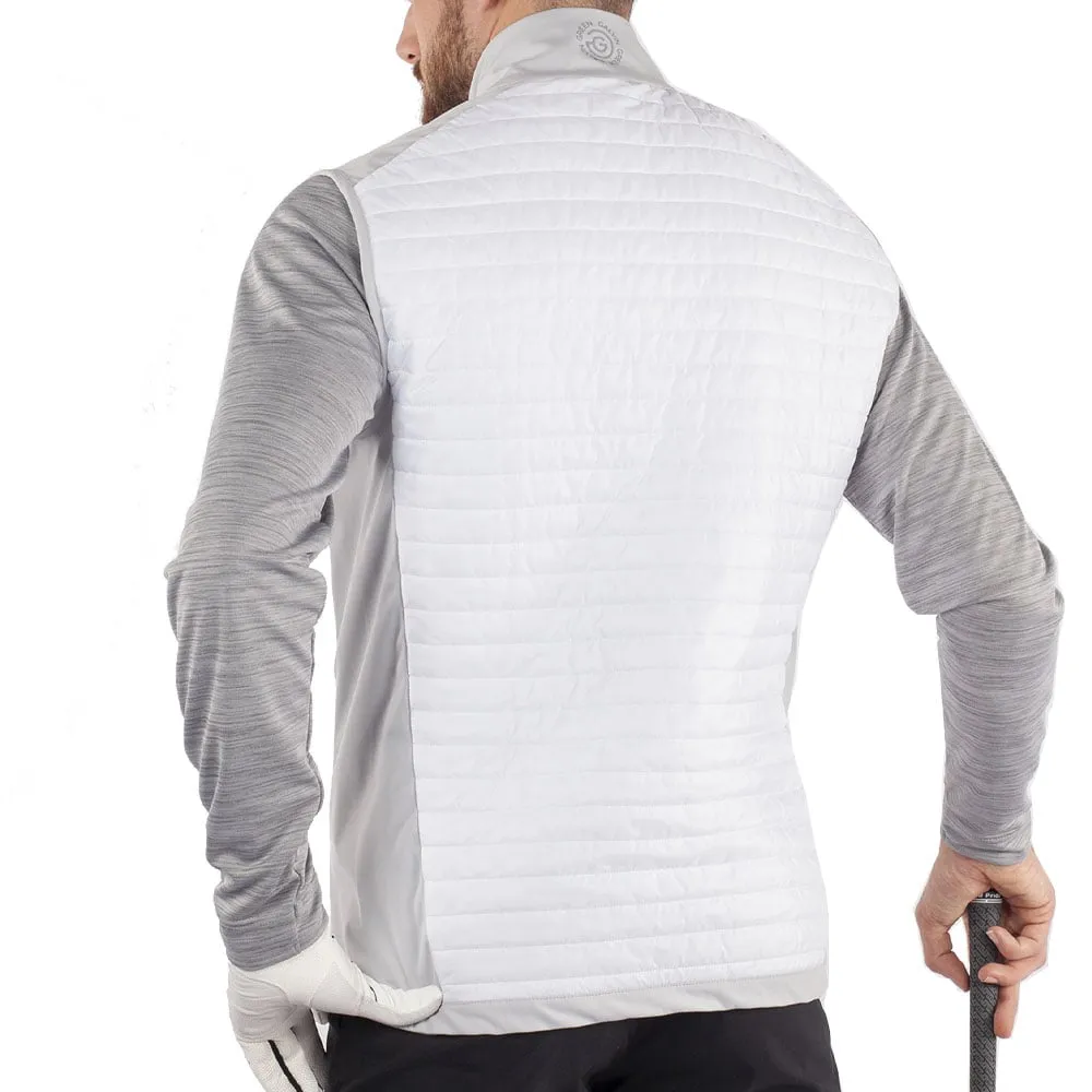 Shock Absorbing Padding Lightweight insulation Galvin Green Louie Interface-1 Bodywarmer - White/Cool Grey