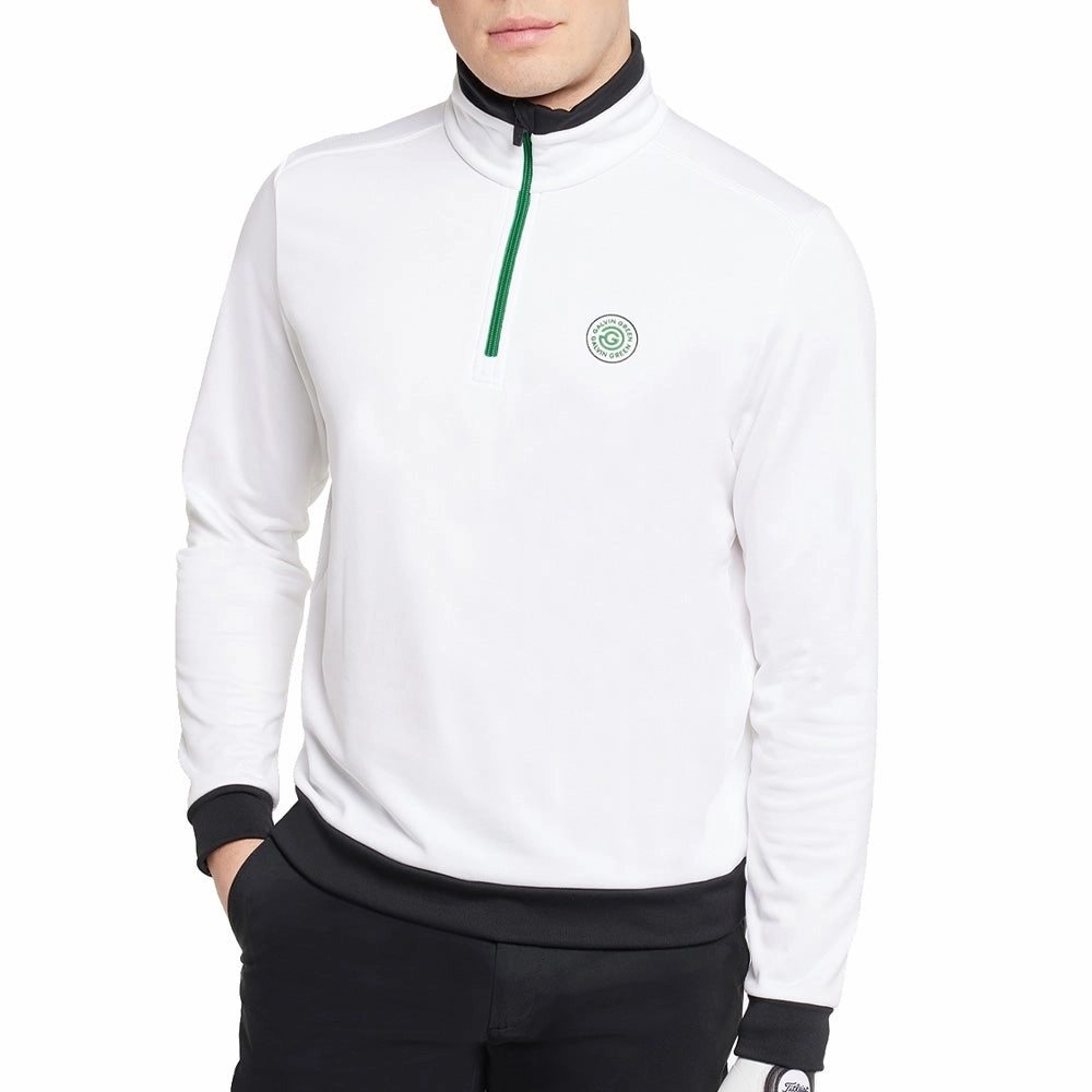 Galvin Green Dario Full Zip Mid Layer - White/Golf Green product after sales service Urban Cool