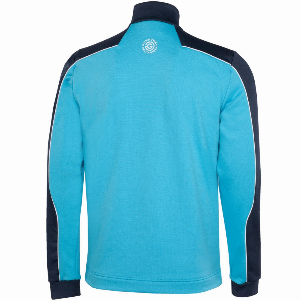 Street Layering Galvin Green Dave 1/4 Zip Pullover - Aqua/Navy