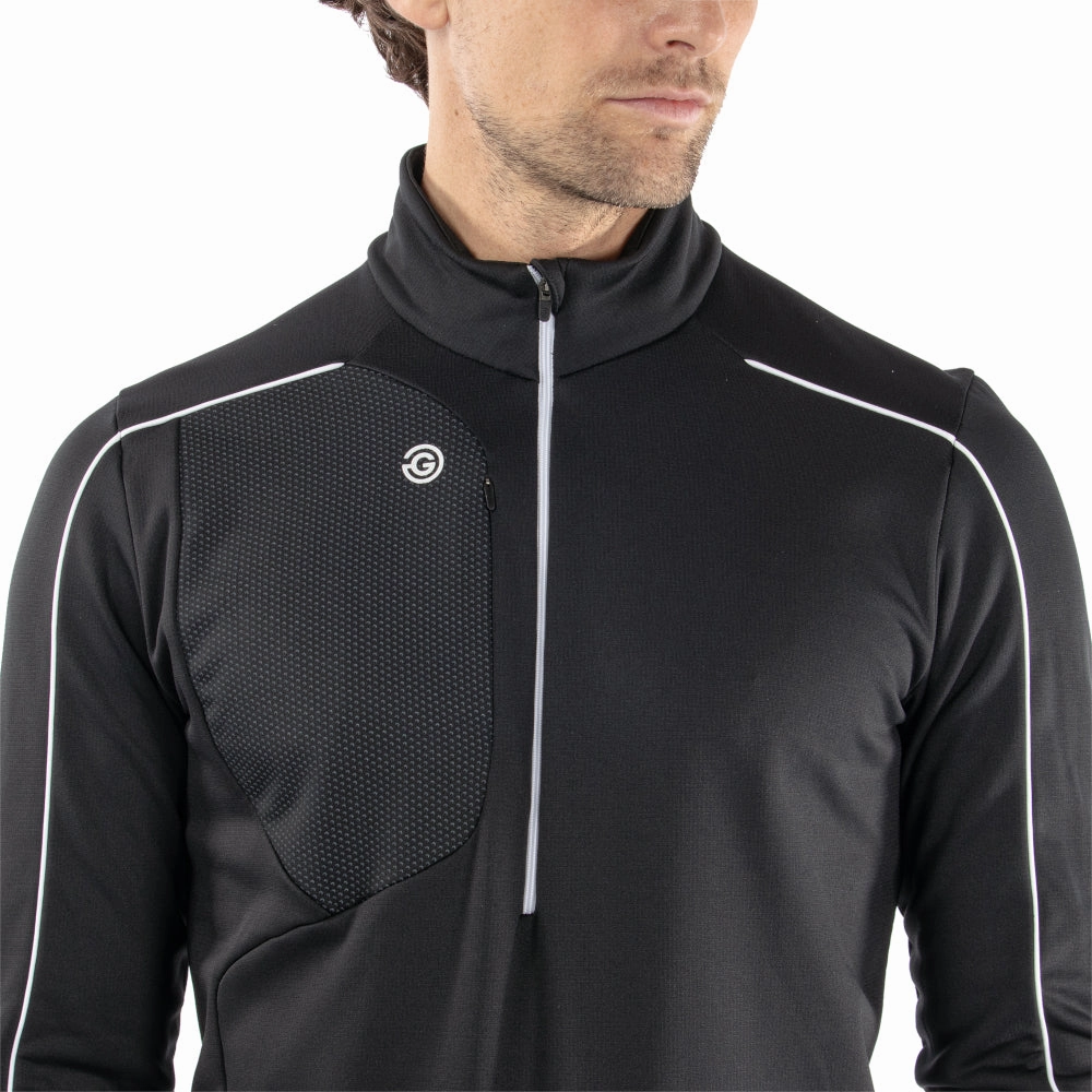 Cozy Comfort appropriate for autumn Galvin Green Dave 1/4 Zip Pullover - Black/White