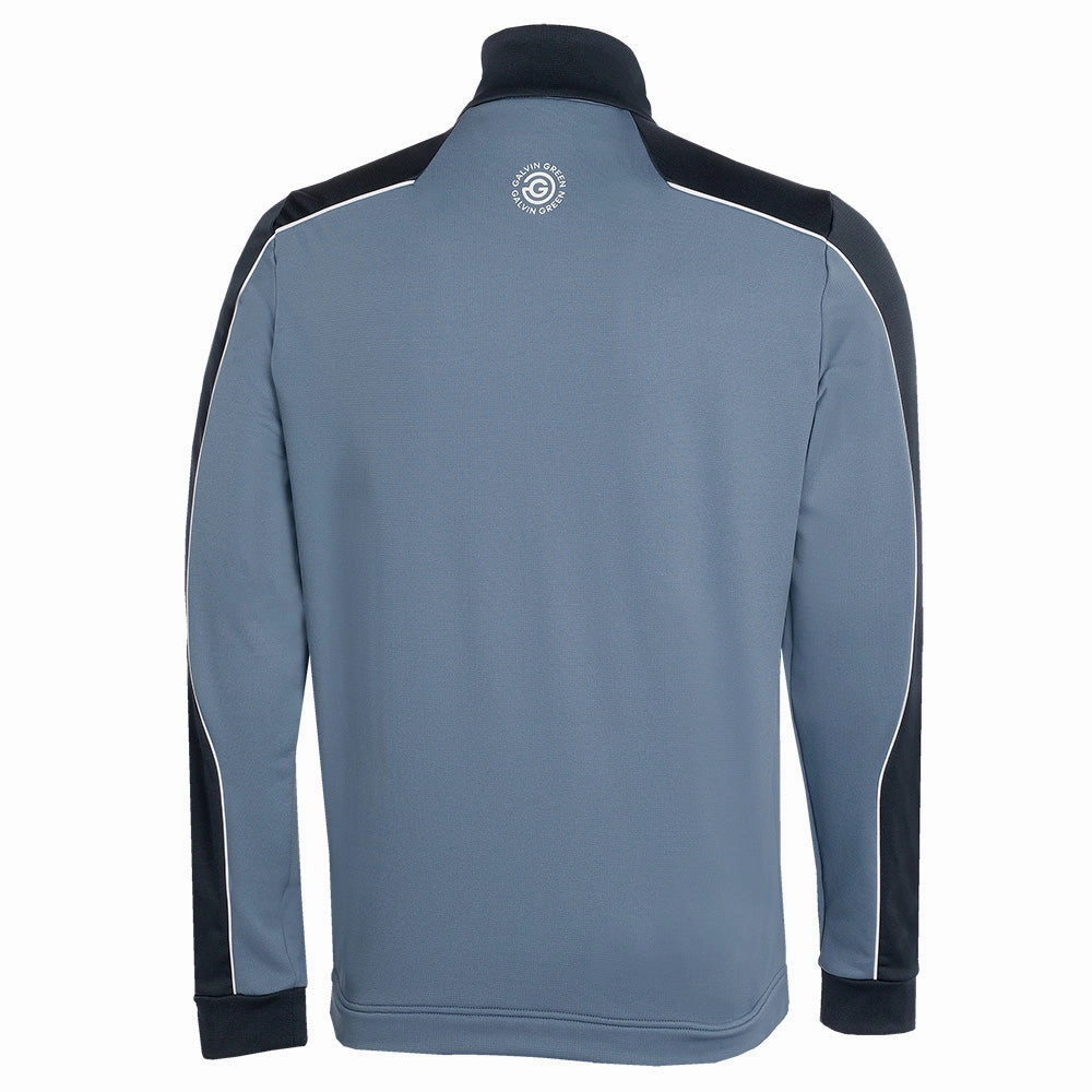 Weekend Minimal lanyard accents Galvin Green Dave 1/4 Zip Pullover - Moonlight Blue/Navy