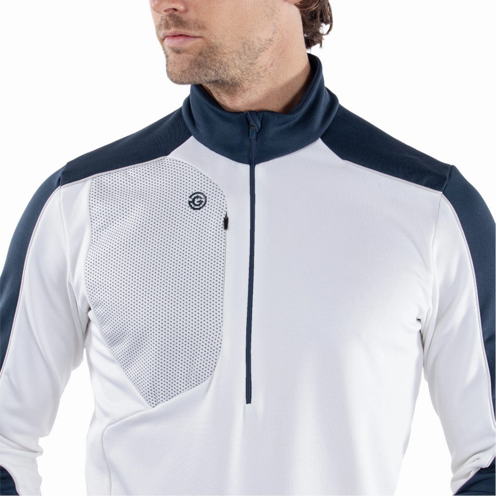 Cold Ready Galvin Green Dave 1/4 Zip Pullover - White/Navy