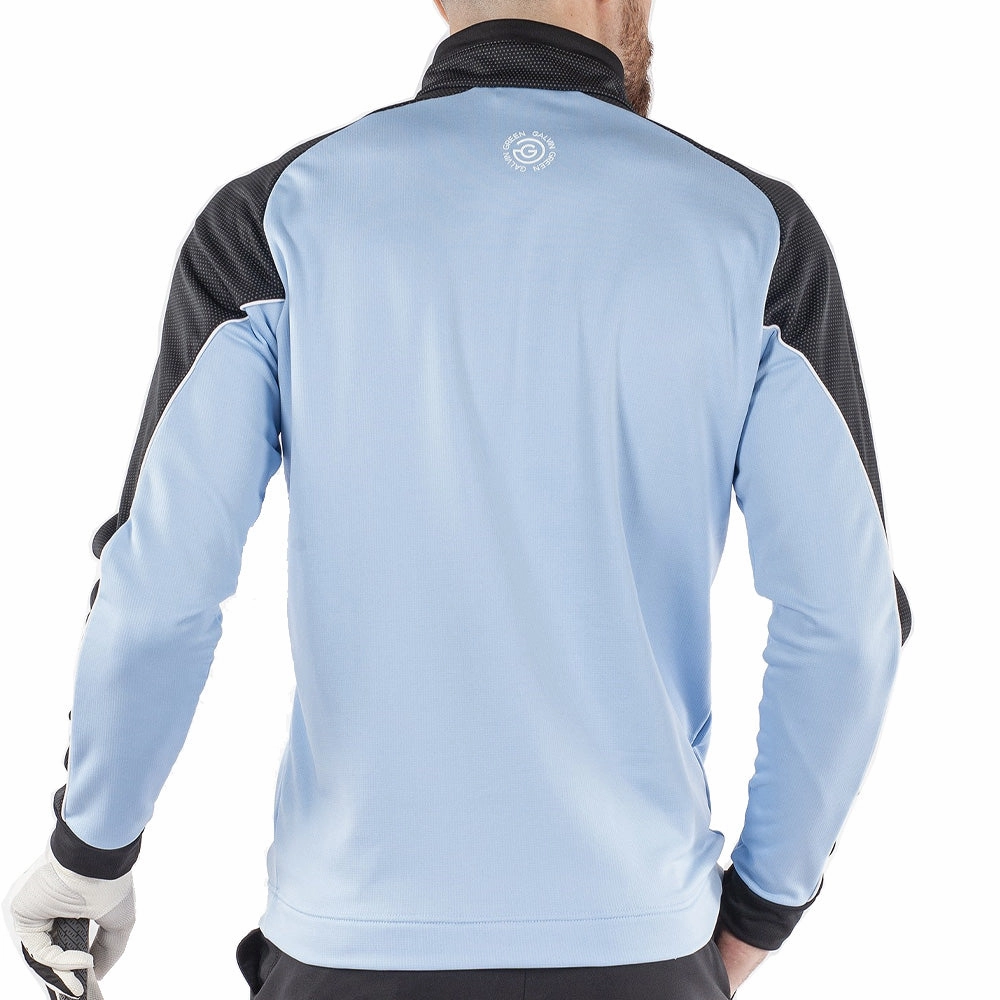 Galvin Green Daxton Insula 1/2 Zip Sweater - Blue Bell/Black/White Beach Wear
