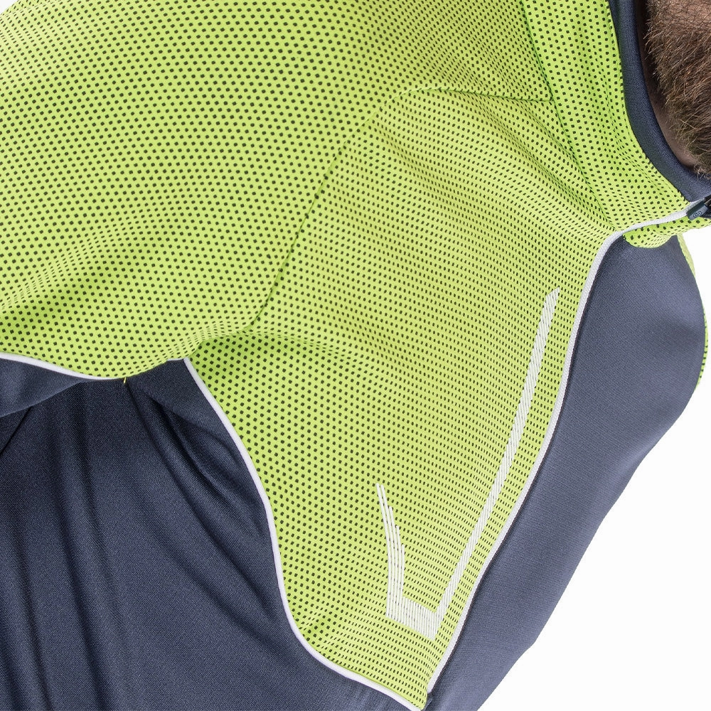 Galvin Green Daxton Insula 1/2 Zip Sweater - Navy/Lime/White good for weekends