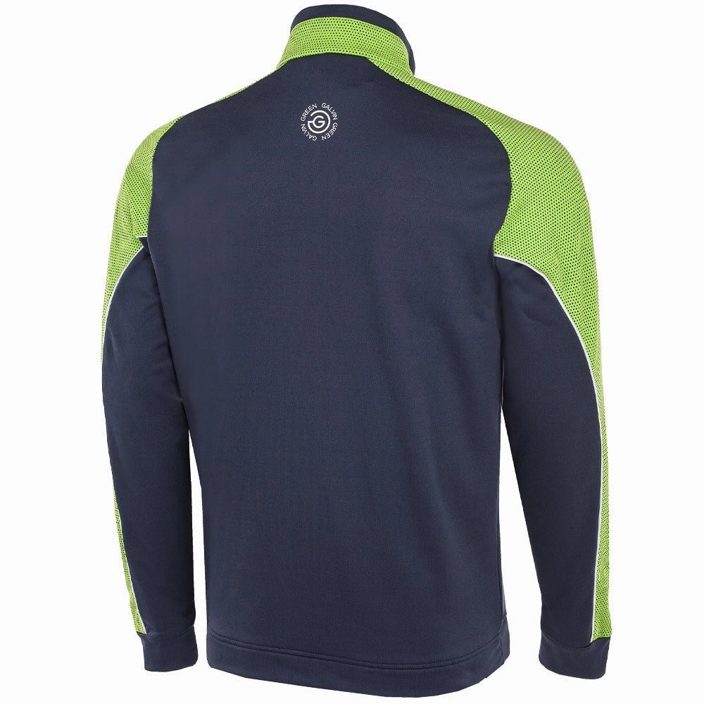 Galvin Green Daxton Insula 1/2 Zip Sweater - Navy/Lime/White birthday wear Smooth Texture