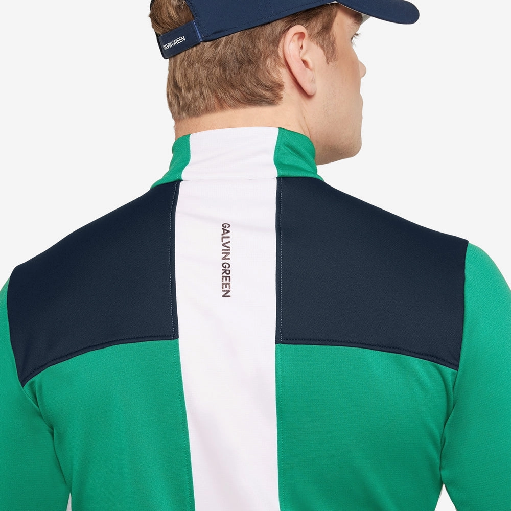 Neutral palette goes with leggings Galvin Green Dean 1/2 Zip Pullover - Navy/Golf Green