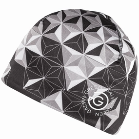 Galvin Green Dikran Insula Beanie Hat - Black/Sharkskin/White Neutral Tone
