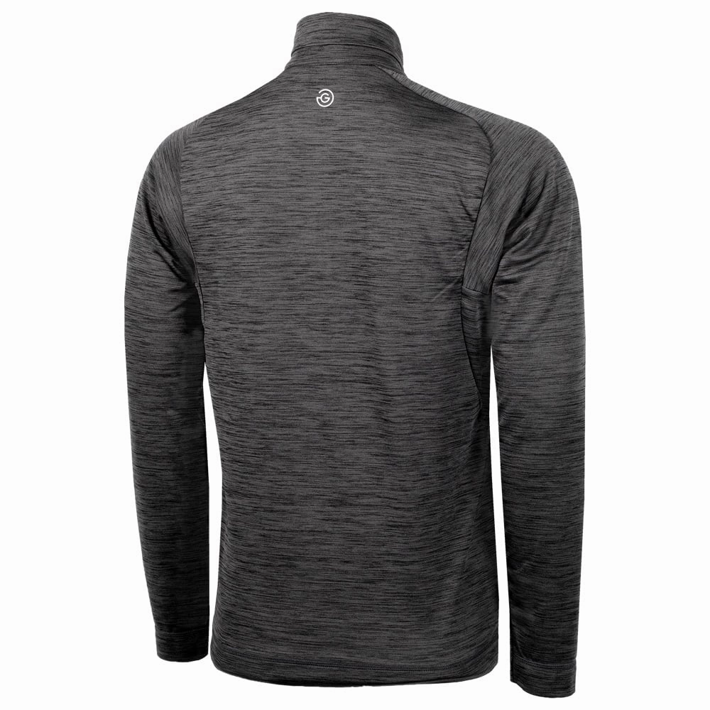 Galvin Green Dixon Insula 1/4 Zip Pullover - Black crew neck