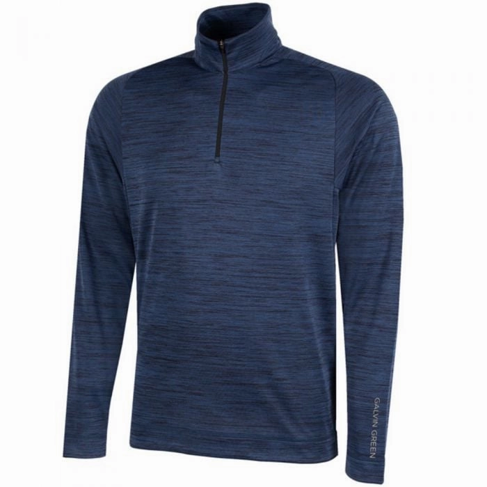 Lounge Style product fluffy softness Galvin Green Dixon Insula 1/4 Zip Pullover - Navy