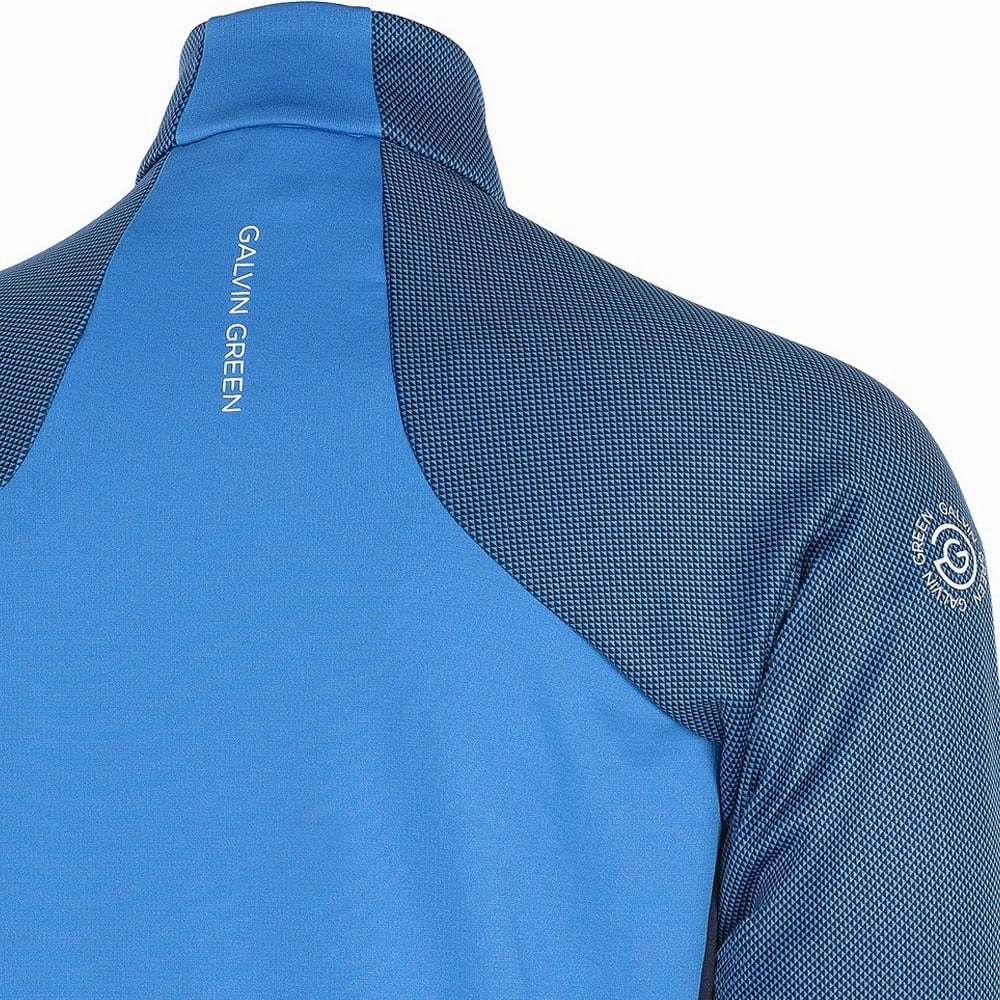 Fashionable Hoodie Galvin Green Donald Insula Full Zip Pullover - Blue/Navy/White