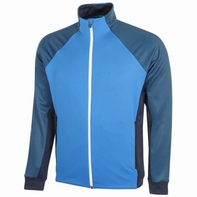 Galvin Green Donald Insula Full Zip Pullover - Blue/Navy/White Minimal Fit