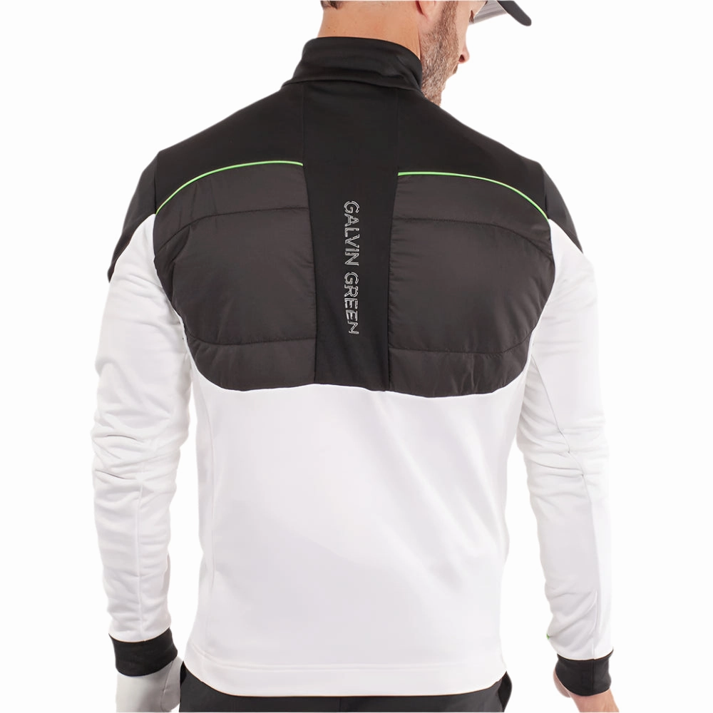 Comfy All Day Active Wear Galvin Green Douglas 1/4 Zip Pullover - White/Black