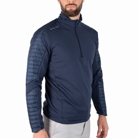 Breathable Layer Cozy Outerwear Galvin Green Duke Insula Pullover - Navy