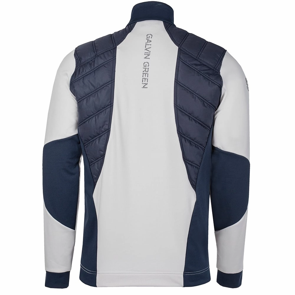 product vacation wear freedom product flannel coziness Galvin Green Durante Insula 1/4 Zip Pullover - Cool Grey/Navy