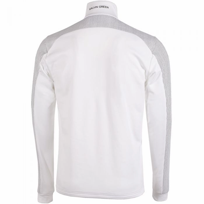 Galvin Green Dwight Insula Golf Pullover - White/Sharkskin Cozy Hoodie