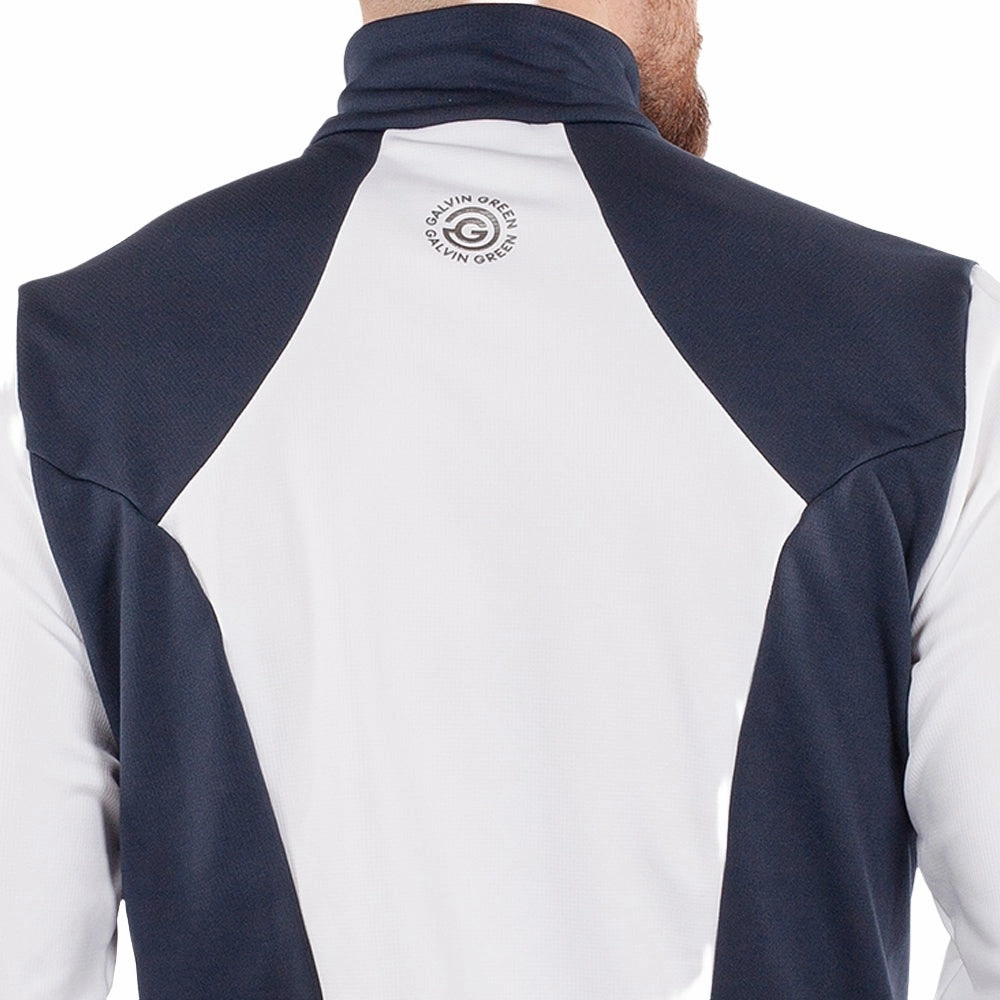 Stylish Hoodie appropriate for sunny days Galvin Green Dylan Full Zip Pullover - Navy/Red/White