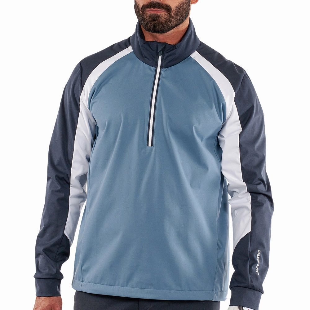Galvin Green Laurent Windproof Pullover Jacket - Moonlight Blue/Navy Winter Wear