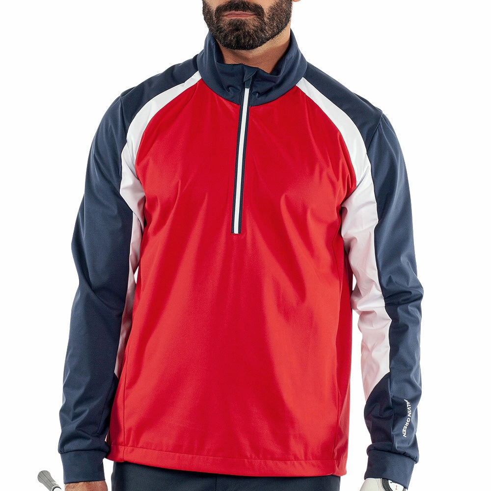 Casual Wear Galvin Green Laurent Windproof Pullover Jacket - Red/Navy