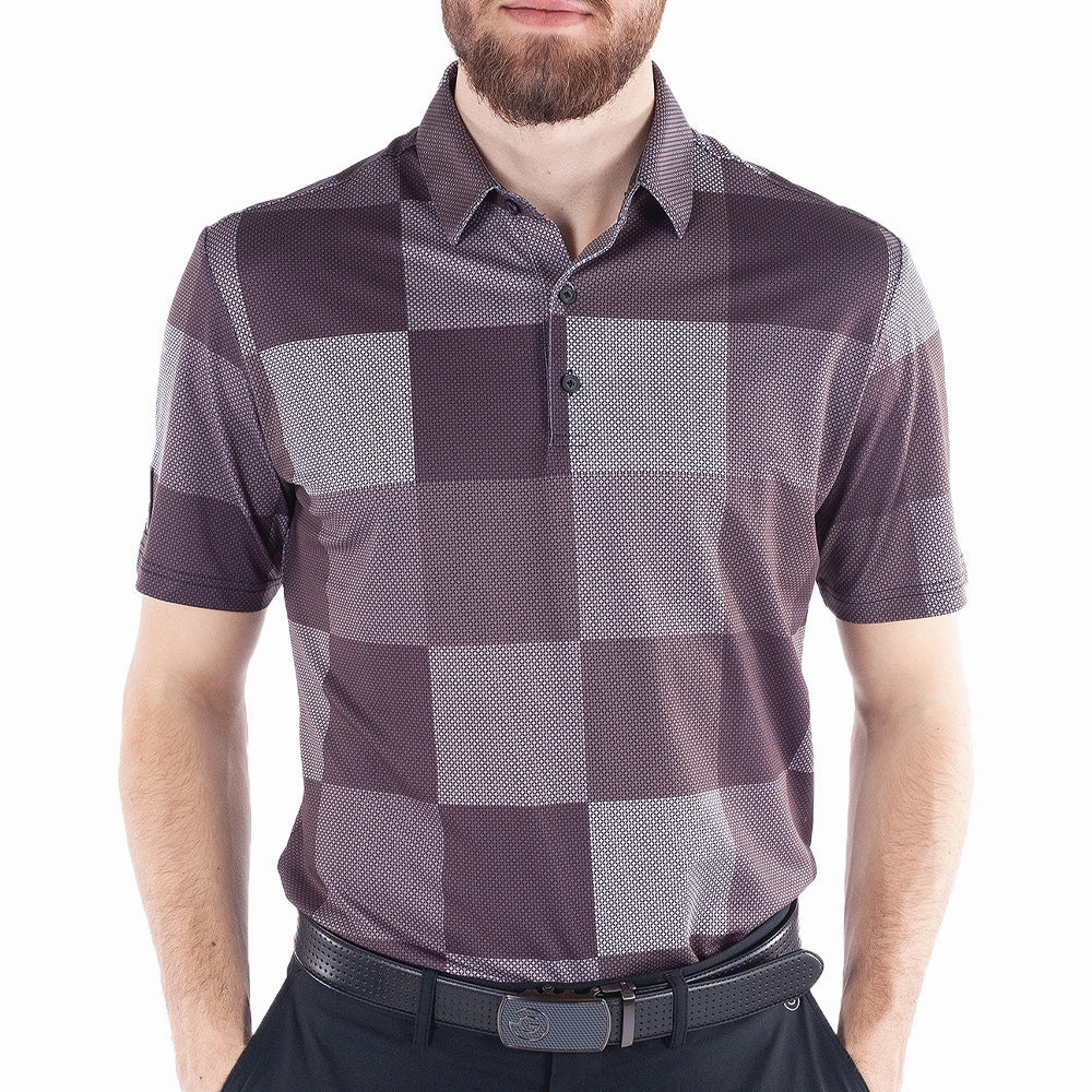 Simple Layer Galvin Green Mac Polo Shirt - Black/Sharkskin