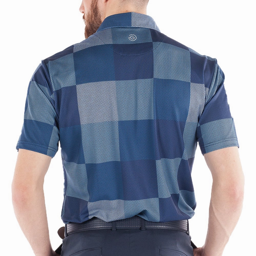 Chic and Cozy Wear Beachwear Galvin Green Mac Polo Shirt - Navy/Blue Bell