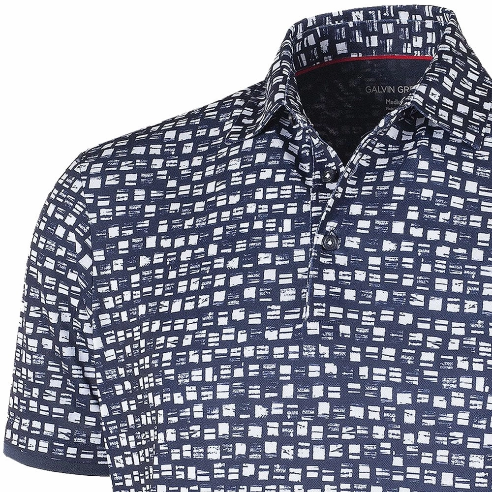 Galvin Green Mack Ventil8  Polo Shirt - Navy/White Trendy Fabric