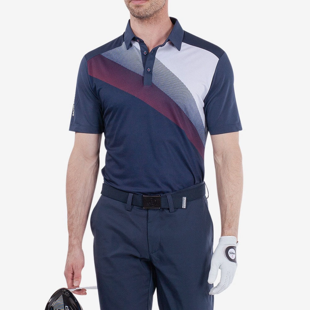 Galvin Green Macoy Polo Shirt - Navy/Red All-Day Comfort Wear