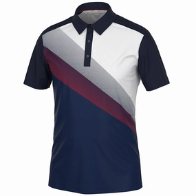 Galvin Green Macoy Polo Shirt - Navy/Red anniversary