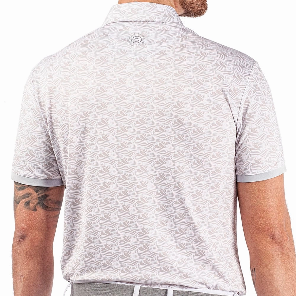 Galvin Green Madden Ventil8  Polo Shirt - Cool Grey/White Timeless Look