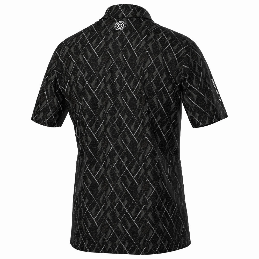 Galvin Green Mads Polo Shirt - Black Layered Look Wear