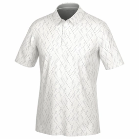 Durable Color Retention Galvin Green Mads Polo Shirt - White