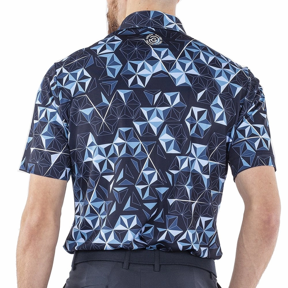Galvin Green Makai Ventil8  Polo Shirt - Navy/Blue Bell/White City Fashion Chic Wear