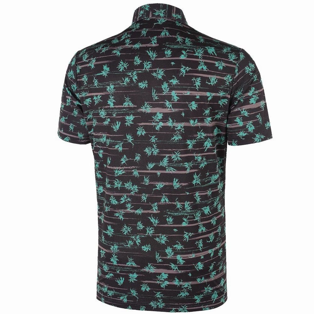 Comfortable and Chic Spring Wear Galvin Green Malik Ventil8  Polo Shirt - Green/Black