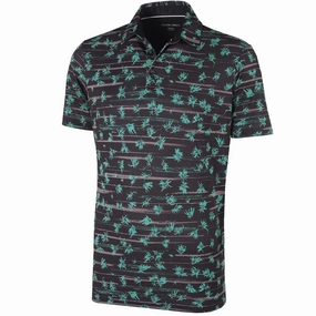 Non Irritating Tags Galvin Green Malik Ventil8  Polo Shirt - Green/Black