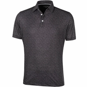 Galvin Green Mani Ventil8  Polo Shirt - Black QuickDry Material