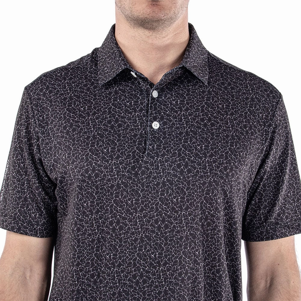 Galvin Green Mani Ventil8  Polo Shirt - Black Cozy Vibe Wear Matte Look