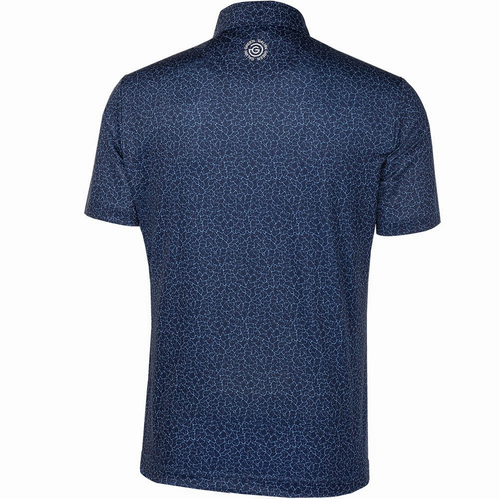 Galvin Green Mani Ventil8  Polo Shirt - Navy Soft Texture