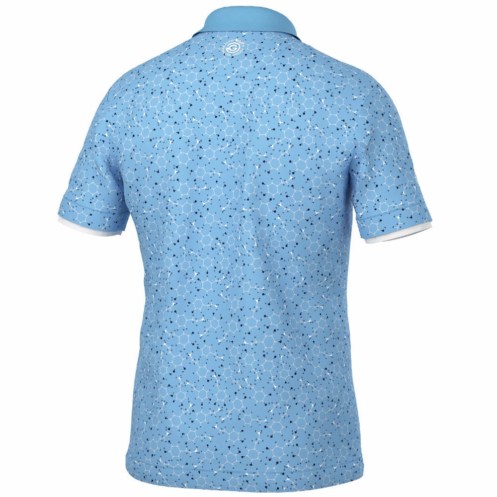 Casual and Soft Galvin Green Mannix Polo Shirt - Alaskan Blue/Navy