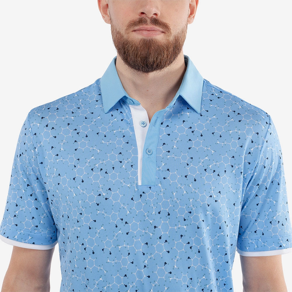 Holiday Comfort Style Galvin Green Mannix Polo Shirt - Alaskan Blue/Navy