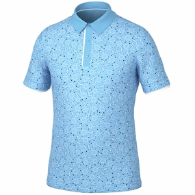 Simple Fit Galvin Green Mannix Polo Shirt - Alaskan Blue/Navy