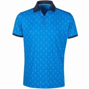 Galvin Green Manolo Ventil8  Polo Shirt - Blue/White/Navy Fashion-Forward Fit