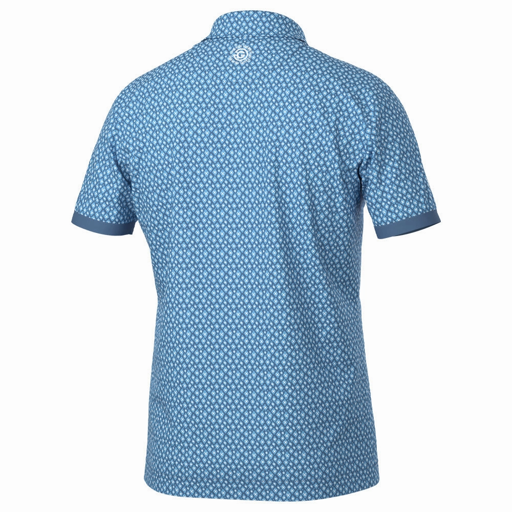 Galvin Green Manuel Polo Shirt - Moonlight Blue/White Holiday Comfort Style