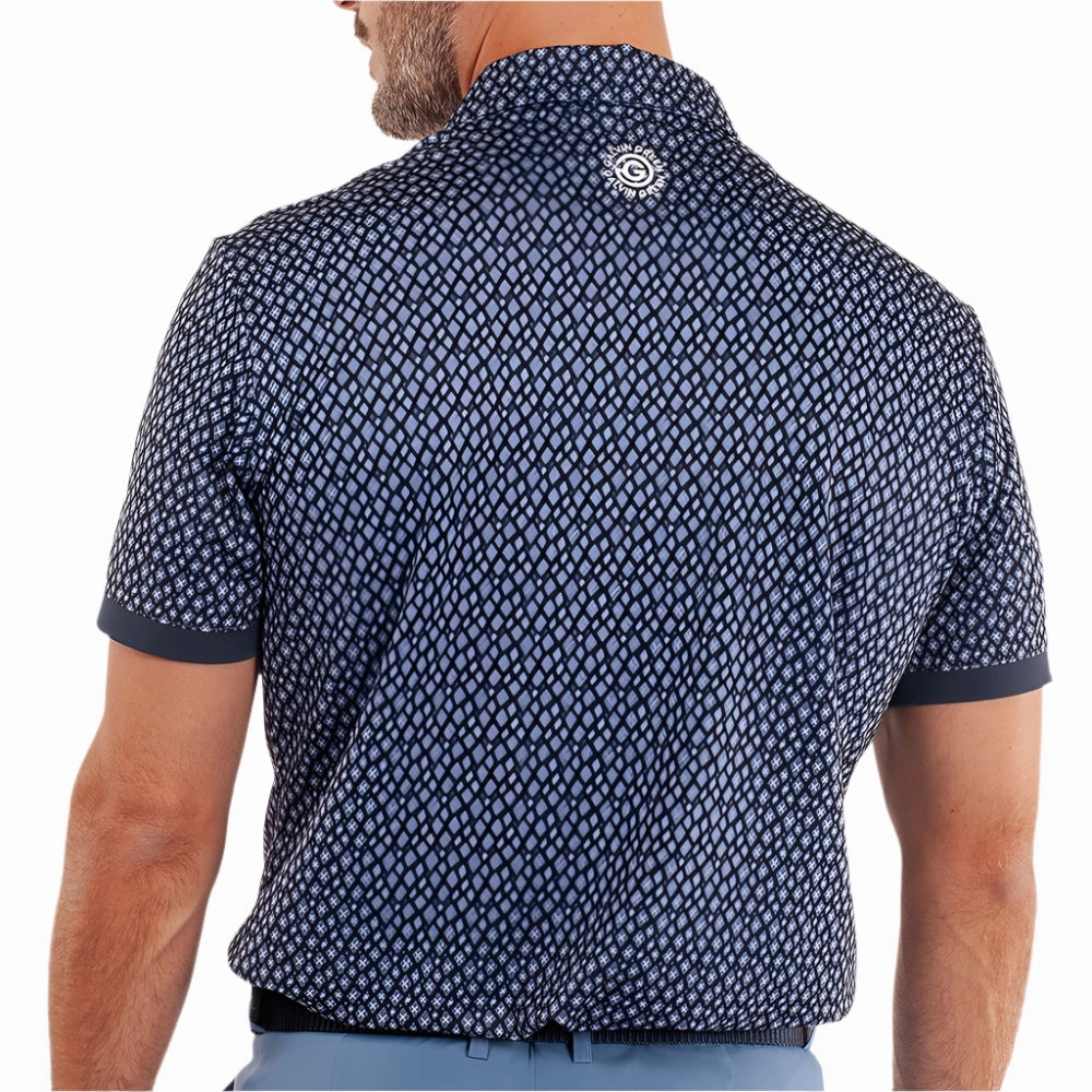 StretchFabric Galvin Green Manuel Polo Shirt - Navy/White