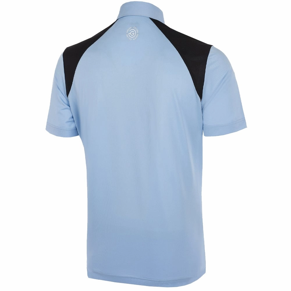 Galvin Green Mapping Ventil8  Polo Shirt - Blue Bell/Black/White Cozy Vibe Wear Holiday Wear