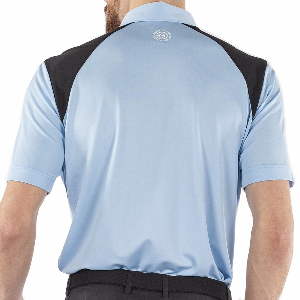 Galvin Green Mapping Ventil8  Polo Shirt - Blue Bell/Black/White Autumn Wear Urban Fashion Look