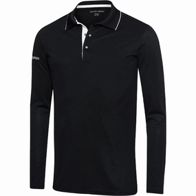 Sublimation Resistant Fabric Galvin Green Marc Ventil8  Polo Shirt - Black/White