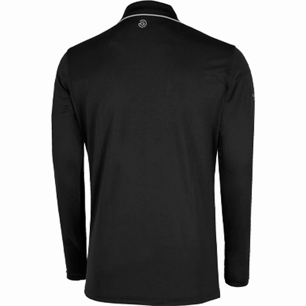 Galvin Green Marc Ventil8  Polo Shirt - Black/White Side Vent Design Summer Casual