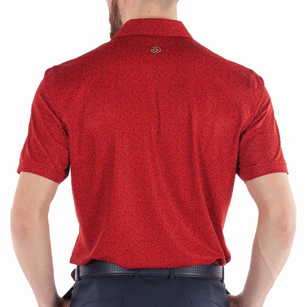 Galvin Green Marco Polo Shirt - Red Stone Wash Process