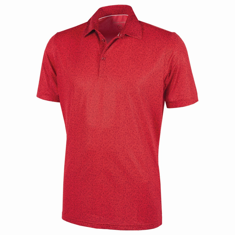 Galvin Green Marco Polo Shirt - Red Moisture Management Adaptable