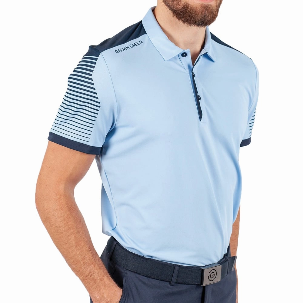winter warmth Galvin Green Marcus Polo Shirt V8  - Blue Bell/Navy