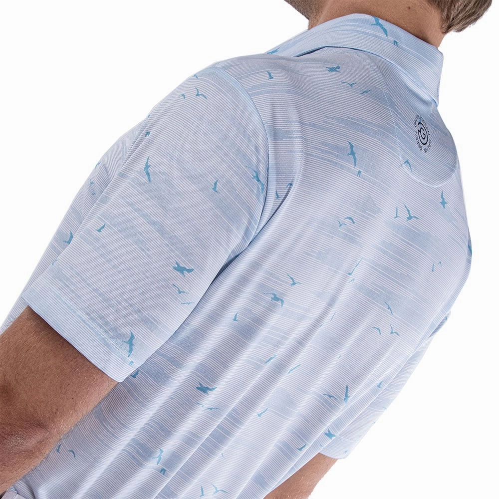 Galvin Green Marin Ventil8  Polo Shirt - Light Blue Fresh Outfit